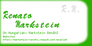 renato markstein business card